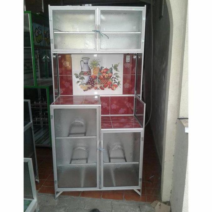 rak piring aluminium lemari piring aluminium rak piring 2 tu