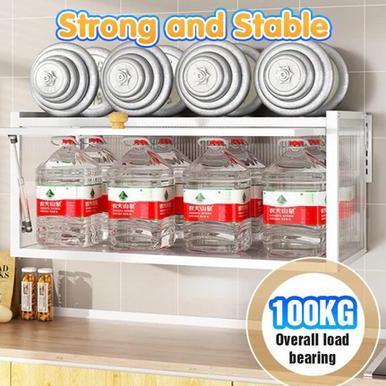 Lemari Dapur Gantung Lemari Dinding/ Rak Dapur Gantung Dapur Kabinet Dapur Atas/ Rak Bumbu dapur Din