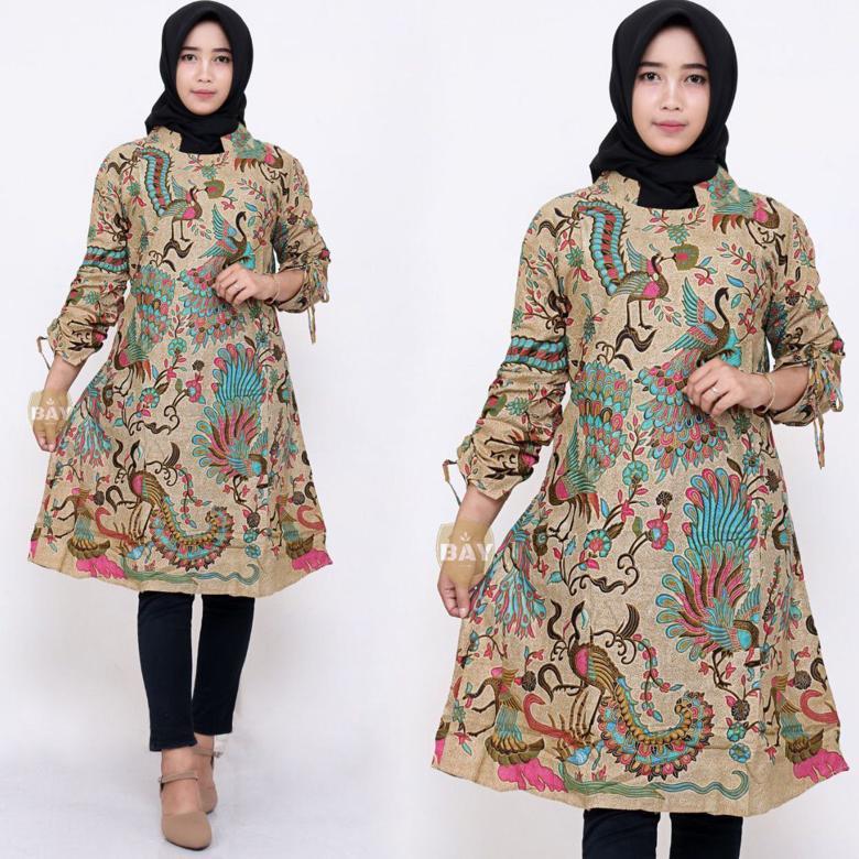 Atasan Batik Wanita Jumbo Ld 130 / Tunik Jumbo Ld 130 Terbaru 2022 / Batik Tunik / Atasan Tunik / Ba