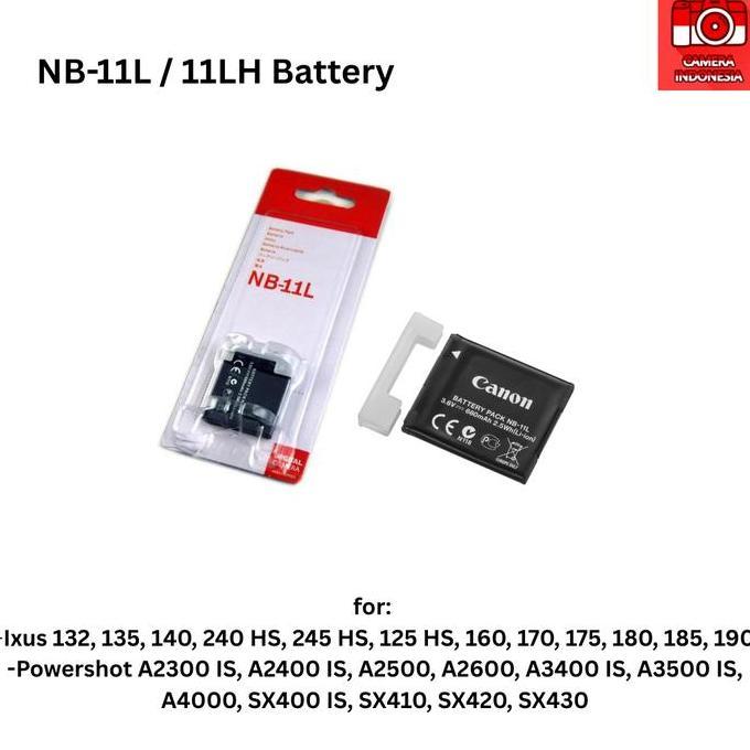 NEW Baterai NB-11L 11LH Kamera Canon Ixus 132 135 140 240 HS 245 HS 125 HS 160 170 175 180 185 190 P
