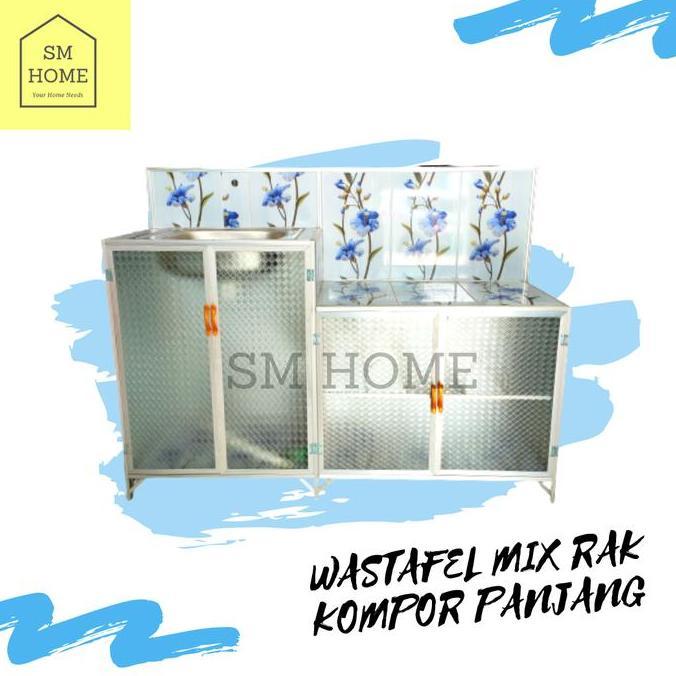 Rak Cuci Piring stafel Aluminium Jumbo 4 tu Full Keramik