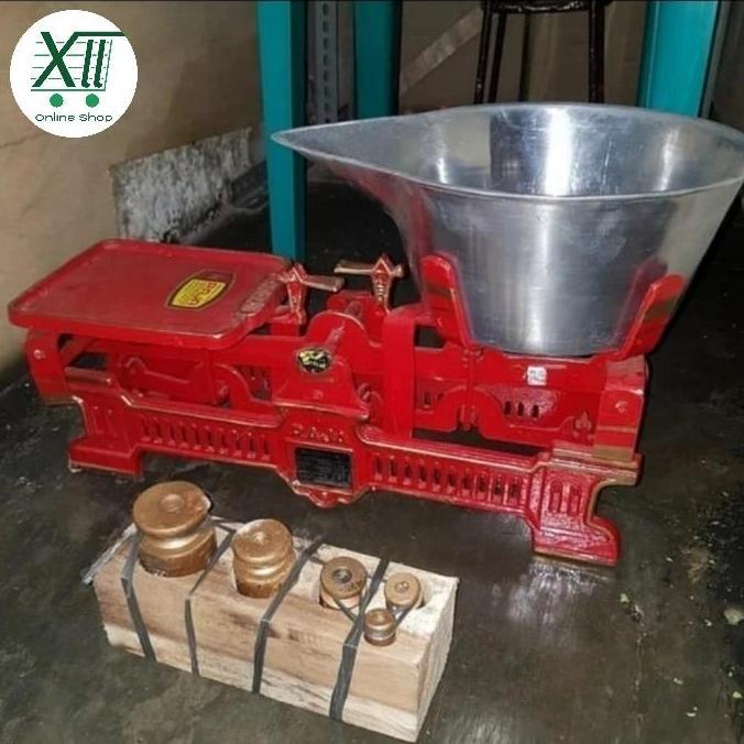 Timbangan RAJA /DUDUK BATU/KODOK/BESI + 1 Set ANAK BATU RAJA