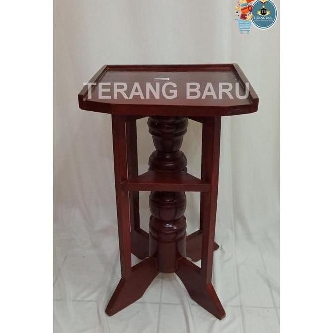 TERMURAH KAKI DISPENSER KAYU | MEJA DISPENSER KAYU | MEJA KOLEKSI SERBAGUNA | MEJA DISPENSER KUNING 