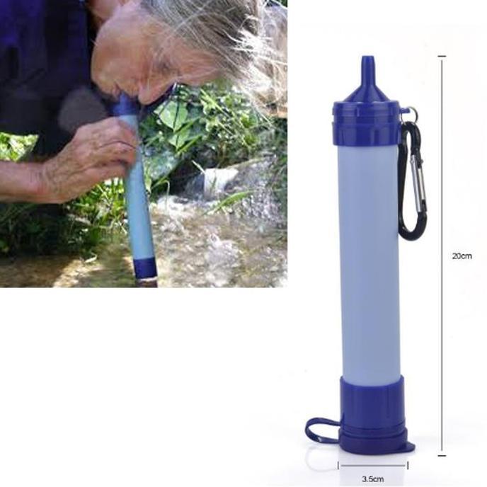 Tabung Sedot Portable Penyaring Air Filter Steril Bersih Minum - Promo