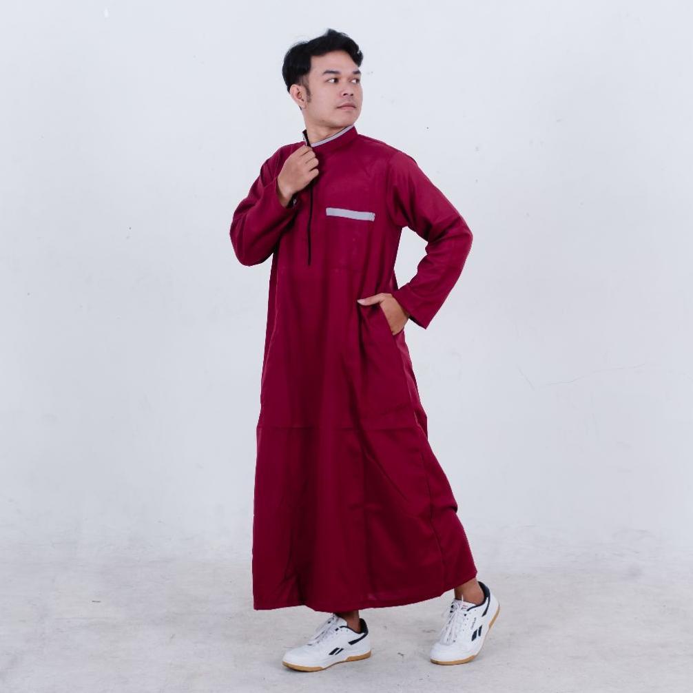 KUALITAS SUPER GAMIS PRIA DEWASA/JUBAH ARAB KEKINIAN/JUBAH PRIA SULTAN /GAMIS PRIA DEWASA RESLETING 