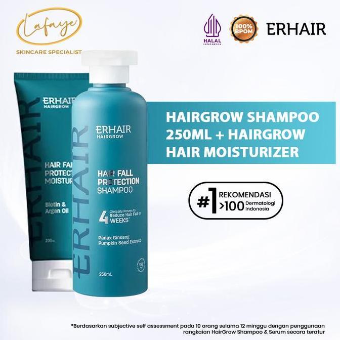 ERHAIR Hairgrow Shampoo 250ml + Hairgrow Hair Moisturizer