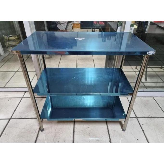 ROYAL Meja Stainless - Work Table - Meja Dapur ST 104
