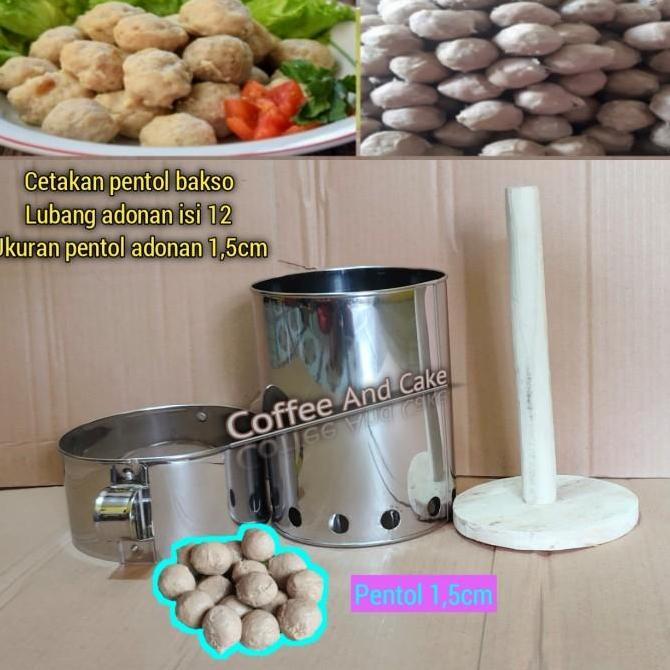 Cetakan pentol bakso manual isi 12 lubang / alat pencetak pentol bakso