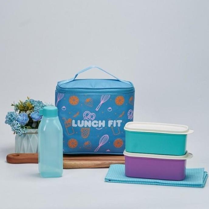 tempat makanan tas bekal lunch box set fit kotak makanan