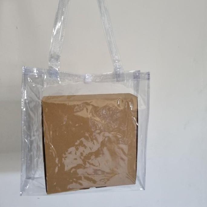 Tas Mika Transparan PVC Hantaran Goodiebag JUMBO Ukuran Besar