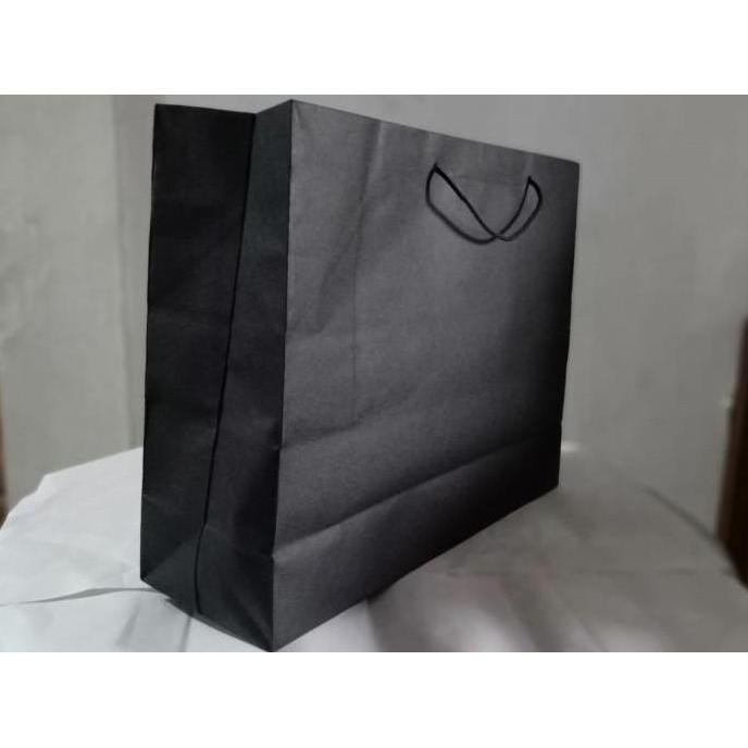 Paperbag talikur - jemani hitam ( 40x 12x 30)