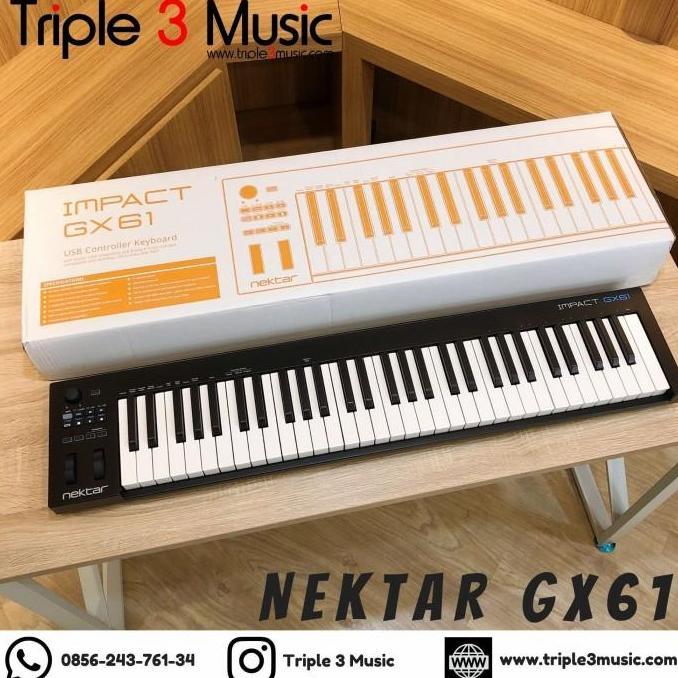 Murah packing kayu Nektar Impact GX61 GX 61 Keyboard MIDI Controller triple33 Ayo Beli