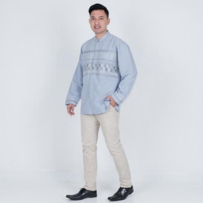 Benhill Taqwa Koko Bordir Pria Panjang Baby Blue 2428-2506-07-326