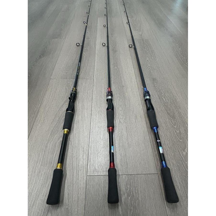 Joran DAIWA full set 1Rod+1Reel set daiwa joran pancing rod+caldari metal reel daiwa Berbagai warna 