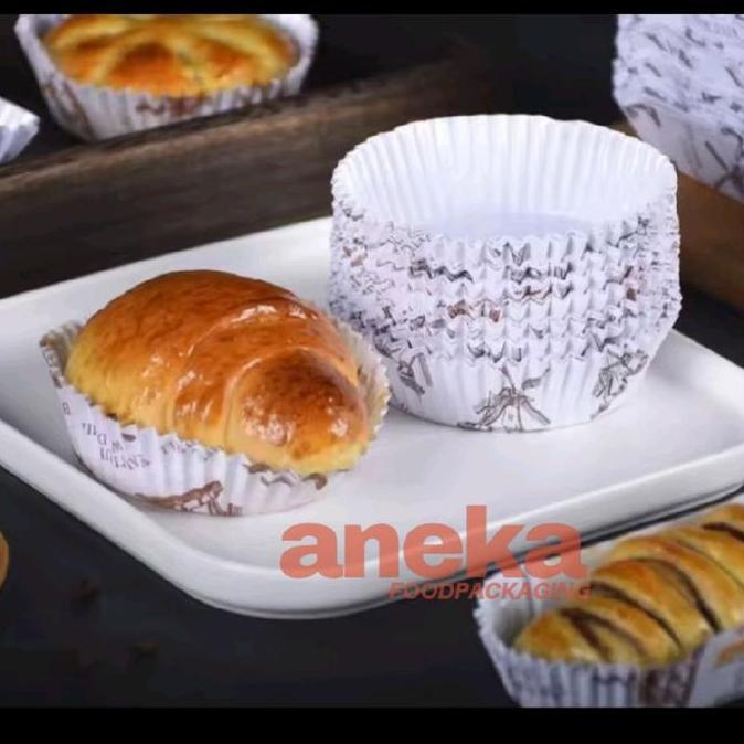 Equipment- Cup Roti Laminasi 8Cm Bulat, Kotak & Oval/Lonjong Paper Cup Cake Cases Kertas Tatakan Kue