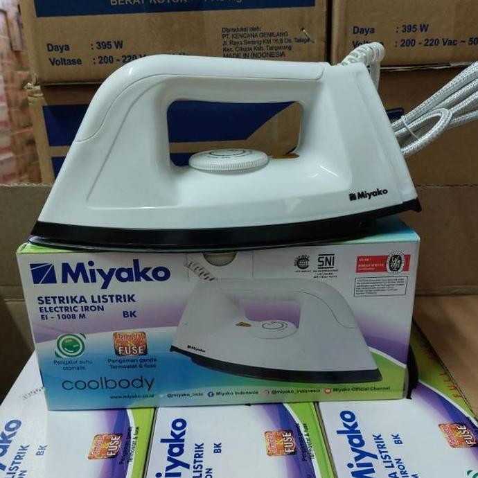 Miyako Setrika EI 1008 M Ungu/ Biru/Putih Gosokan Baju Miyako Electric Iron Miyako