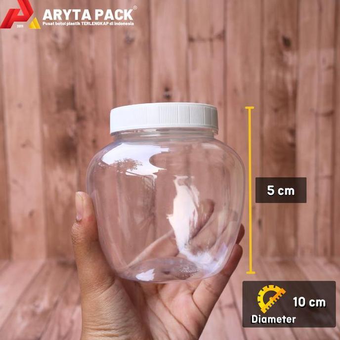 Toples plastik 450ml PET apel selai cookies sambal coklat madu kue
