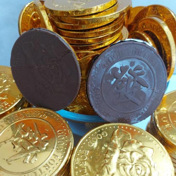 COKLAT SUSU KOIN BESAR EMAS 500GRAM