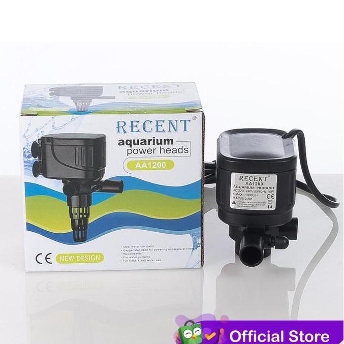 Pompa Celup Waterpump Power Head Recent AA 1200 Recent AA1200