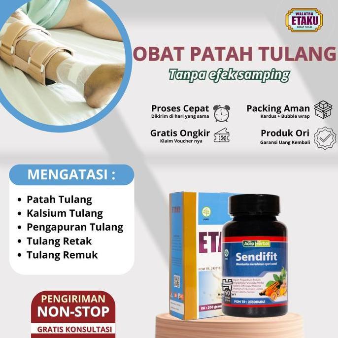 Susu Kalsium Untuk Patah Tulang Anak & Dewasa, Patah Tulang Retak, Susu Etaku Goat Milk