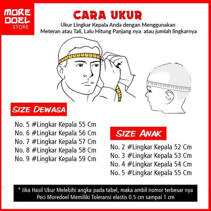 Kopiah Peci Hitam Songkok Dewasa Rosyad By Moredoel