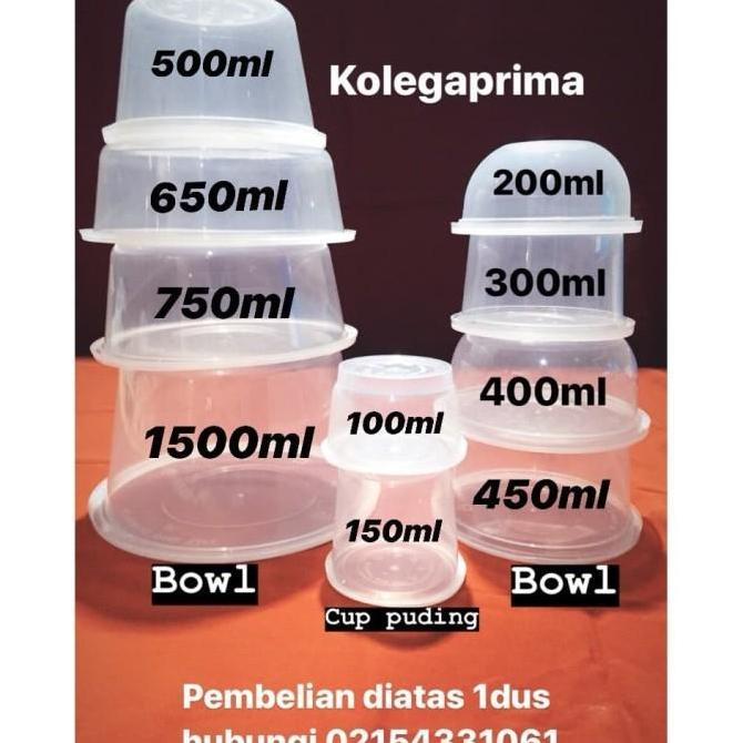 Mangkok 750ml foodgrade plus tutup anti tumpah
