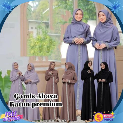 Terlaris Abaya Maxi Dress Premium/Gamis Abaya Arabian Renda Garis Satu Terbaru/Gamis Mewah Ful Renda