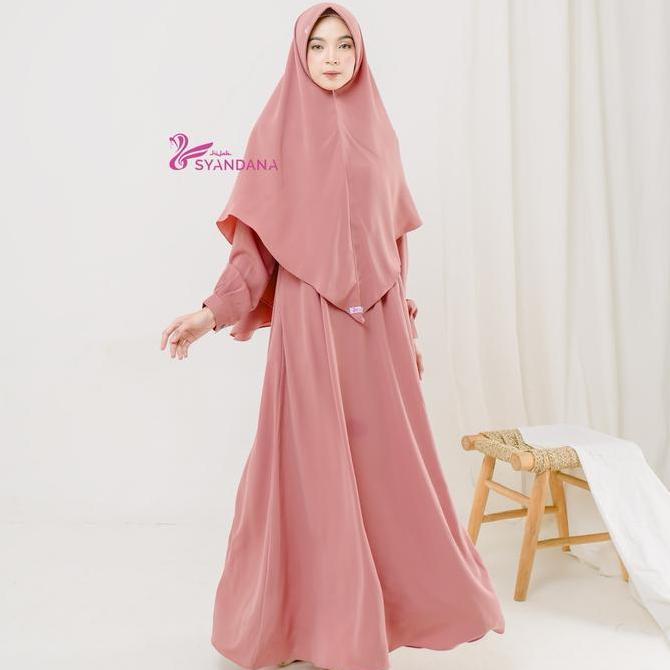 Wxwxw- Gamis Wanita Syari Anna Dress Only By Hijab Syandana (Gamis Saja)