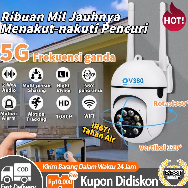 CCTV wifi outdoor v380 pro Waterproof IP67 Full HD 1080P CCTV lampu bohlam indoor IP Cameracctv wifi