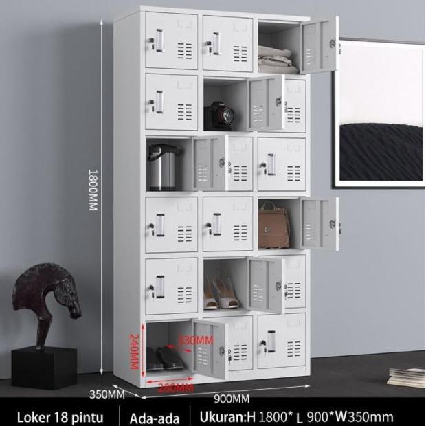 Grosir Loker Ruang Asrama/Loker Besi/Loker Kantor/Loker Sekolah/ Furniture Kayu