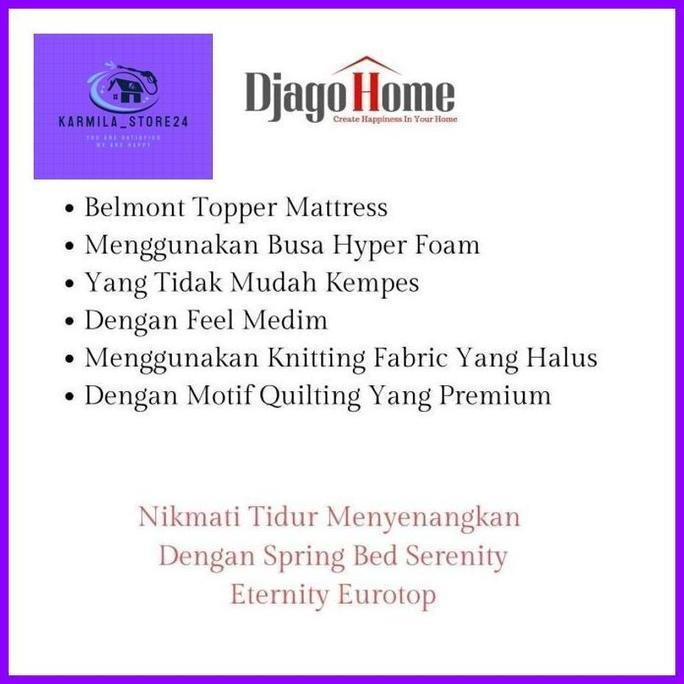 Mattress Topper No 2 Uk. 160 x 200 ( Lapisan atas Kasur / Spring Bed )