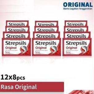 Strepsils Original 12x8 - Strepsils BOX - Permen Pereda Tenggorokan