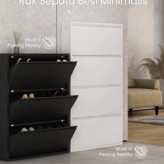 Grosir Rak Sepatu Besi Gion 4 Ss