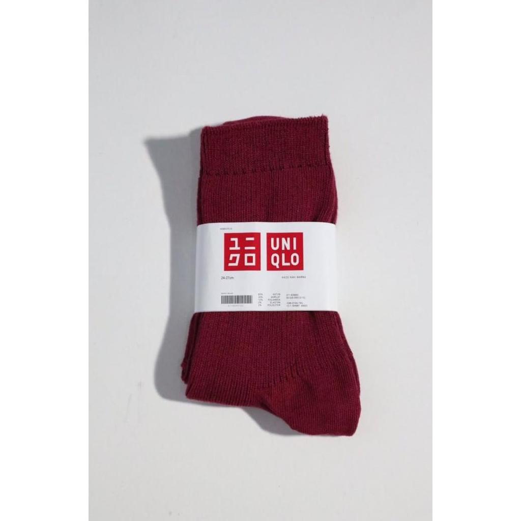 kaos kaki rib uniqlo pria/kaos kaki uniqlo hitam.putih original dewasa