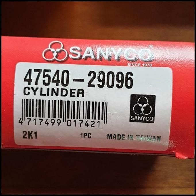 GRATIS ONGKIR SANYCO WHEEL CYLINDER MASTER REM DEPAN KIRI +NEPEL KIJANG 4K KF20 47540-29096 