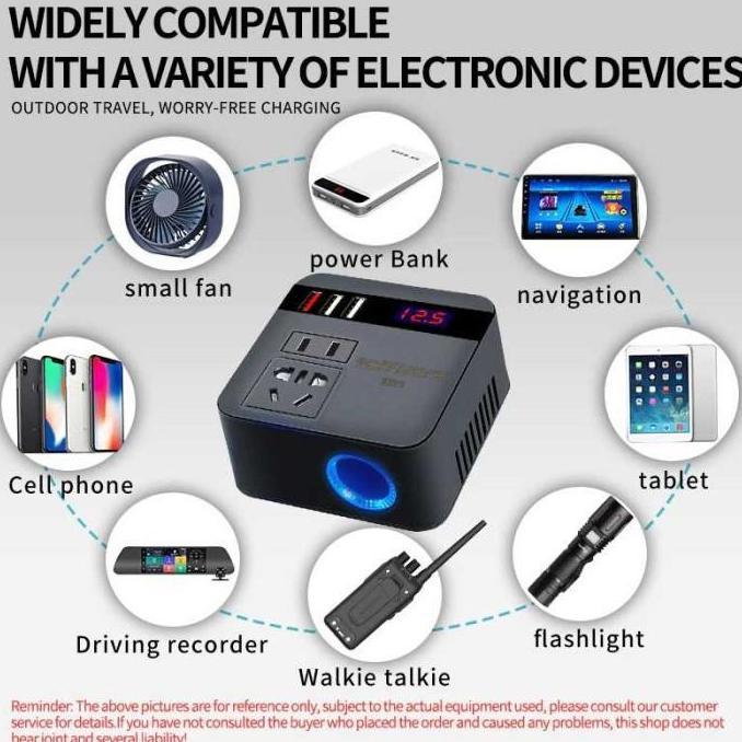 Taffware Car Power Konverter Fast Charging Inverter 100W