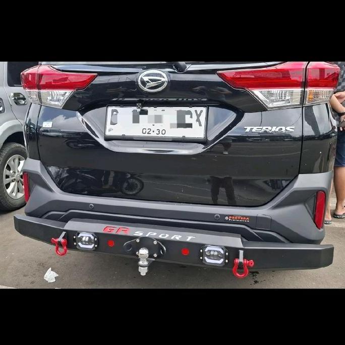 Tanduk Belakang Bumper Guard Belakang Mobil  All New Terios / All New Ruah 2018 - 2025 Model Custom 