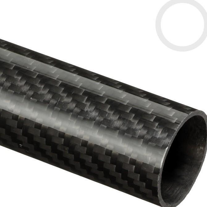 1meter Pipa carbon tube karbon tube OD 30mm ID 28mm tebal 1mm 3K GLosy