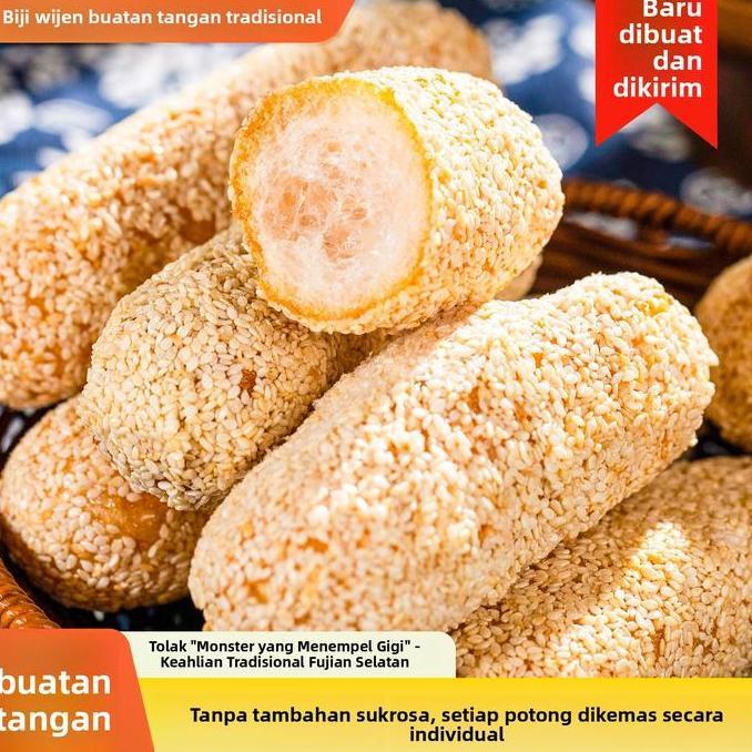 Maryam Zuriat Kue Wijen Bola Buatan Tangan 1kg Renyah & Lezat Cita Rasa Lokal Asli Tanpa Sukrosa Coc