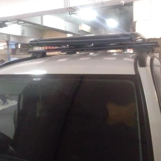 Roof Rack Bagasi Atas Mobil All New Pajero / All New Fortuner Vrz Plus Cross Bar Merek Sunrise Rhino