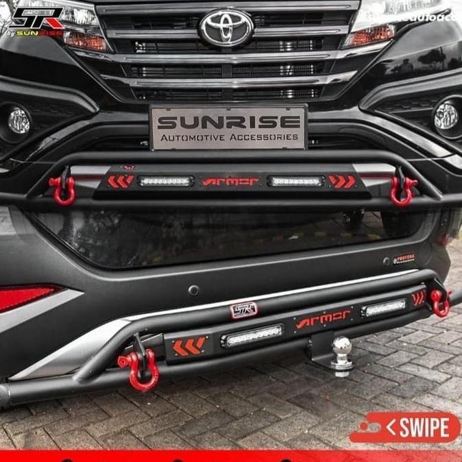 Sunrise Rhino Paket Tanduk Depan & Belakang Mobil All New Rush/All New Terios Model Armor Sunrise Rh