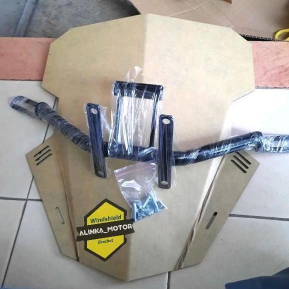 Promo PAKET Breket+Visor 40cm V2 Honda Vario 110 | 125 | 150 Vario Tahun lama sampai 2017 Visor Vari
