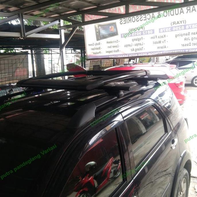 Roof Rack Bagasi Atas Mobil Fortuner Lama / Pajero Sport Lama.2008 - 2015 Plus Cross Bar Jepit Roof 