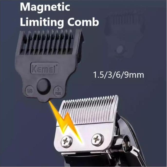 Nisu- Kemei Pg1990 Alat Cukur Listrik Kemei Pg1990 Cordless Usb Cable Km-Pg1990 Rechargeable Hair Cl