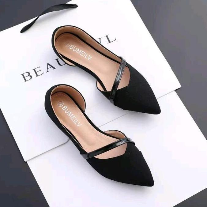 Dario Sepatu Flatshoes Wanita RS 10 - Tersedia dalam Warna Hitam, Moca, dan Merah - Model Flat Shoes