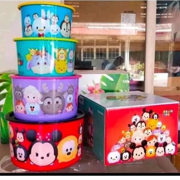 TERBARU - Tsum tsum canister tupperware toples tupperware