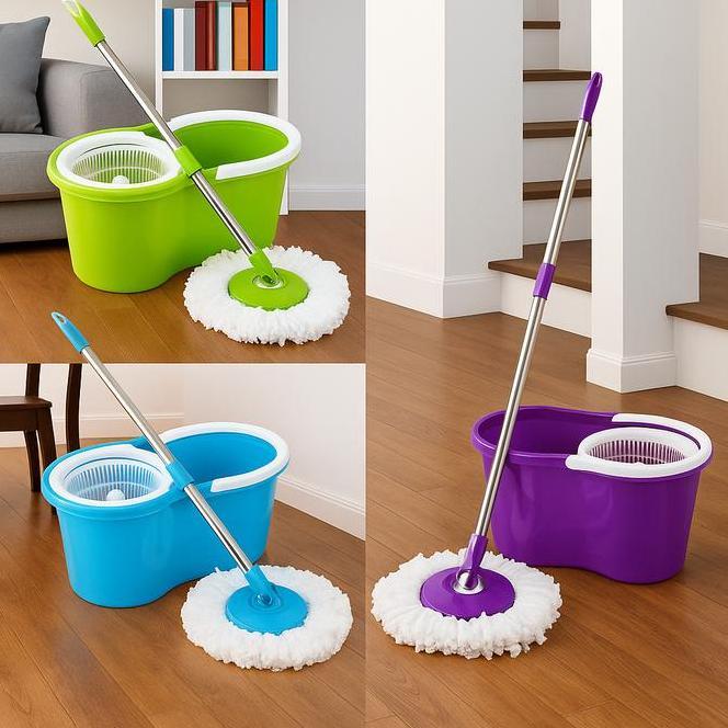 Alat Pel Lantai Putar Otomatis Bersih Dan Ember Multifungsi Alat Pel Lantai Besar Spin Mop Perlengka