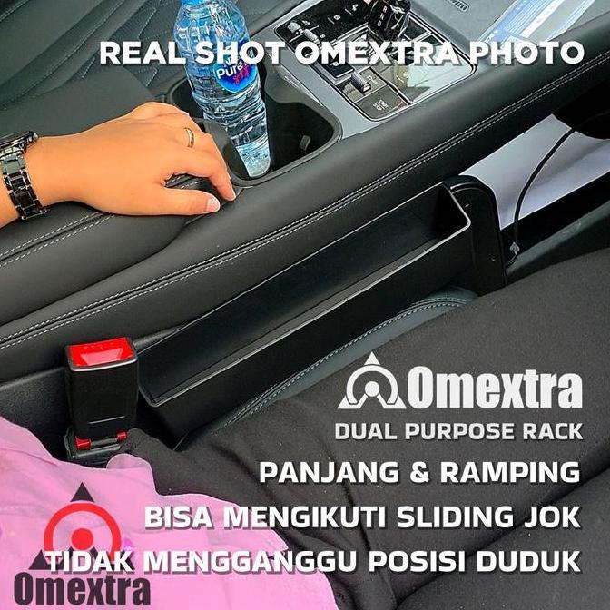Promo 3 in 1 Omextra Meja Setir Mobil Side Pocket Jok Gap Filler Pengisi Celah Jok Mobil Car Seat Or