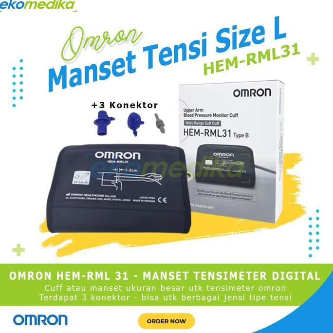 PROMO - OMRON CUFF / MANSET TENSIMETER TENSI DIGITAL OMRON Ukuran S M L Jumbo