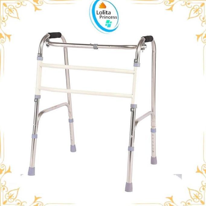 TERMURAH - Walker Alat Tongkat Bantu Jalan Dewasa Desain Ergonomis, Ringan dan Aman untuk Lansia